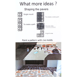 Pavimentazione Way Border Maker Percorso Cemento Concrete Paver design Molder riutilizzabile Pierre Marche muffa DIY riutilizzabile Calcestruzzo en oferta
