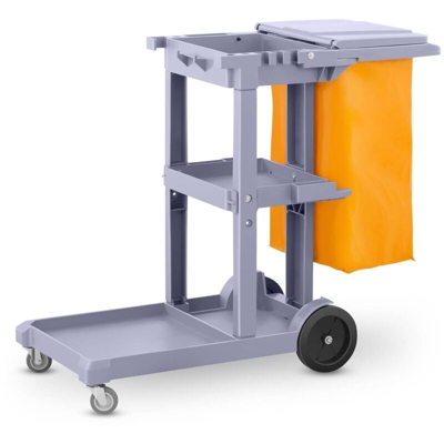 Carrello Multiuso per Pulizie con Sacco per Biancheria e Coperchio - Ulsonix