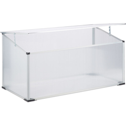 Relaxdays - Mini Serra in Alluminio, Sistema in Incastro, Semi oscurante Protezione da Raggi UV, 100x50x50 cm, Trasparente características