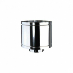 Smmo - Terminale a cappello per doppia parete controventato 100 mm en oferta