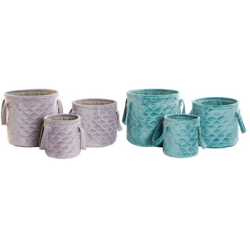 Set di Cestini DKD Home Decor Poliestere Glam (2 pcs) en oferta
