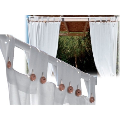 Tenda A Bretella Per Gazebo Giardino Esterno Telo Parasole Panna Bianca 16418 Cm 140X270 Tortora (30381)