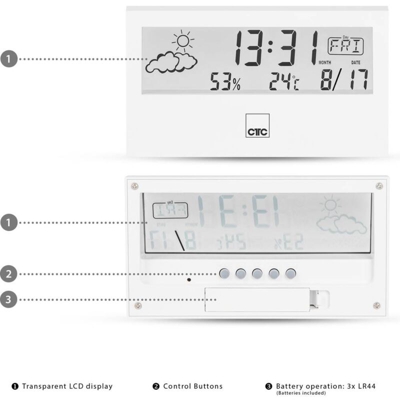 WSU 7022 170221 Stazione meteo portatile - Clatronic