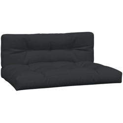 vidaXL Cuscini per Divano su Pallet 2 pz Neri - Nero en oferta