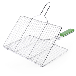 Rete per barbecue piatta in acciaio inox GW2002 argento + verde en oferta