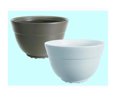 Vasi conca Dora - Colore Tortora: 36xH23 cm.