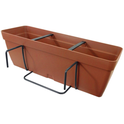 Vaso Balconetta Plastica Cotto 49X16X16 precio