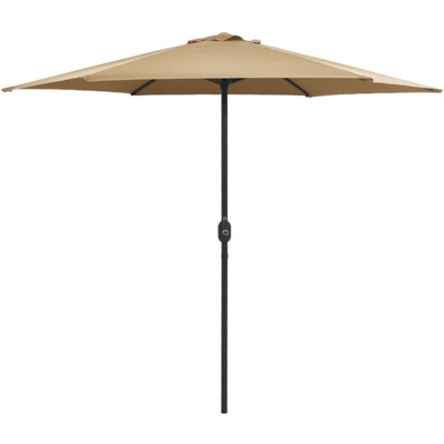 Ombrellone da Esterni con Palo in Alluminio 270x246 cm Talpa - Marrone - Vidaxl