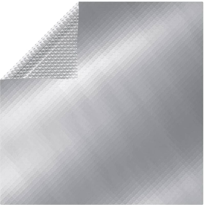 vidaXL Copertura per Piscina Argento 400x200 cm in PE - Argento