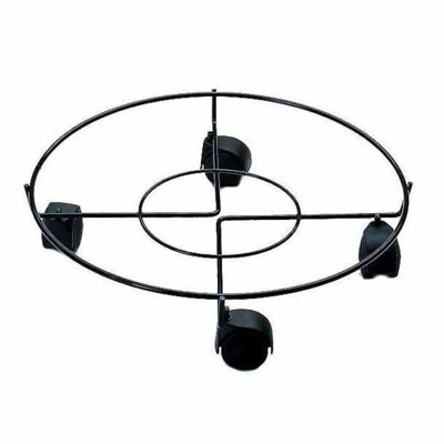 Portavaso Ruote Tondo Nero 30 - Mille