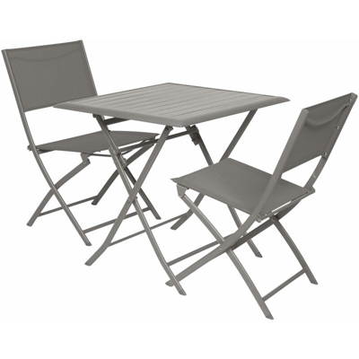 Tavolo Azua 2 P Tortora Allum. L.71Xp.71Xh.71 Cm
