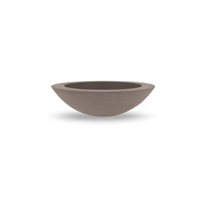 Fioriera rotonda in resina "Genesis" 75 cm. Taupe