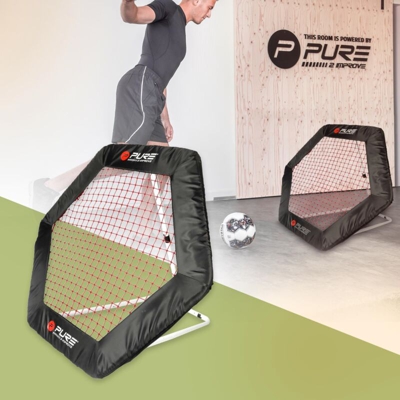 Pure2Improve Rete da Rimbalzo da Calcio 170x60x110 cm - Nero