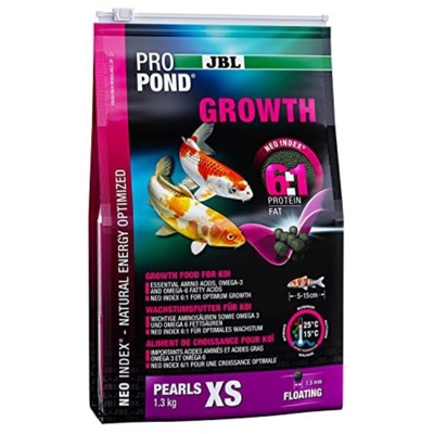 JBL ProPond Growth XS Sacco da 3L/1,3Kg - Mangime per la Crescita delle Carpe Koi
