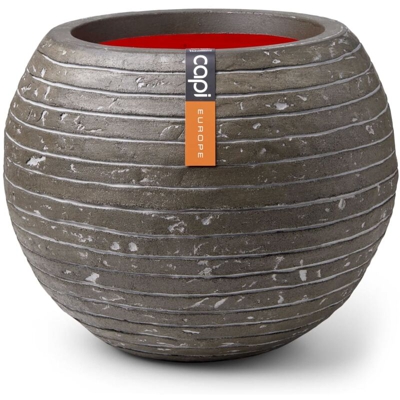 Vaso Nature Row Rotondo 40x32 cm Verde Oliva - Verde - Capi