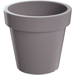 Vaso Lofly in plastica Grigio 39 (lunghezza) x 39 (larghezza) x 36,1 (altezza) cm en oferta