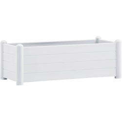 Letto Rialzato da Giardino in PP Bianco 100x43x35 cm - Bianco - Vidaxl características