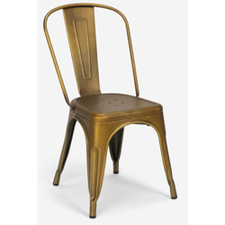Sedie design industriale metallo vintage shabby chic stile Tolix Steel Old | Gold características