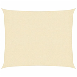 vidaXL Vela Parasole 160 g/m² Crema 2,5x3 m in HDPE - crema en oferta