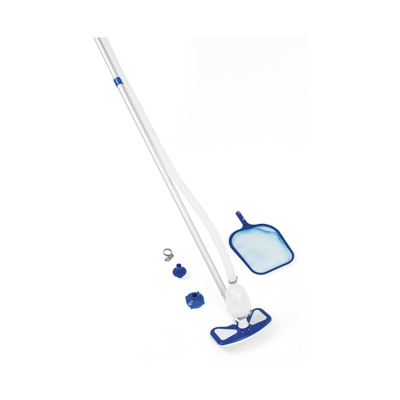 Bestway Kit per la Pulizia della Piscina Flowclear AquaClean - Bianco