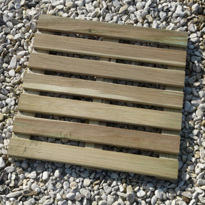 Piastrella zigrinata 50x50 Pino Impregnato 2,8 cm - Pavimento da esterno