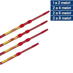 MANICO TELESCOPICO ASTA TELESCOPICA ALLUMINIO ATTACCO CONICO 31750V 1 a 2 metri (31750) - Mass en oferta