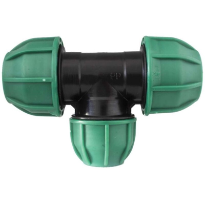 32 X 32 X 32 - Tee 90 Gradi Raccordo A Compressione Irrigazione Giardino