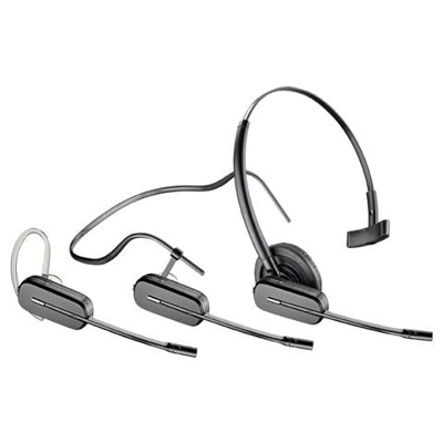 Cuffia Monoaurale Convertibile con Microfono Nero Wi-Fi 120 m 84693-02