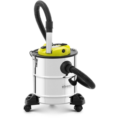 Aspiracenere Bidone Aspiratutto Aspiratore Cenere Con Ruote Acciaio Inox 1200 W