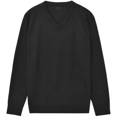 Maglione Uomo Scollo a V Nero M - Nero - Vidaxl