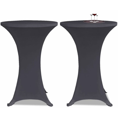 Copertura Elastica per Tavolo 70 cm Antracite 2 pz - Grigio - Youthup