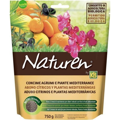 Concime per agrumi e piante mediterranee 750g Naturen KB