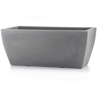 Vaso rettangolare cassettone in resina colorati da esterno e giardino fiori piante pianta (vaso 58 cm)