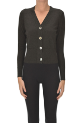 Wool and silk cardigan en oferta