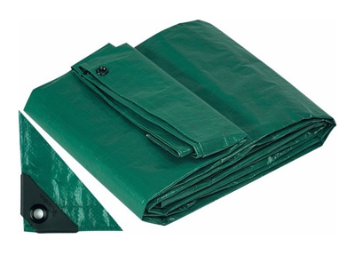 Telo Telone Occhiellato 2x3 mt Antistrappo Impermeabile colore Verde - Papillon