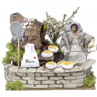 Pastore per Presepe in Movimento 20 cm x 14 cm La Fornaia 46504