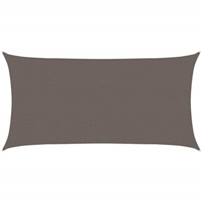vidaXL Vela Parasole 160 g/m² Antracite 2,5x4,5 m in HDPE - Antracite