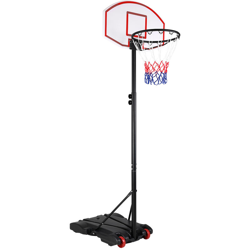 Canestro da Basket Mobile Cesto Pallacanestro Altezza Regolabile 179-209cm 30kg Piede d' appoggio con ruote per Trasporto precio