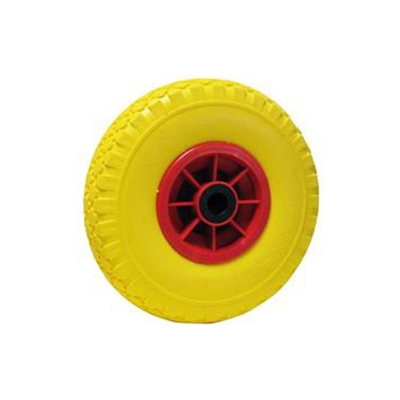 RUOTA Antiforatura, PNEUMATICO CARRELLO 26 Cm Piena GIALLA - ALTE - CDF06806