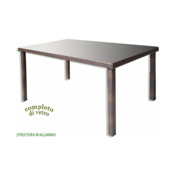 Tavolo Polirattan 160x90cm en oferta