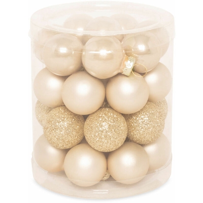 Palline per albero di Natale, set da 32 pz, oro