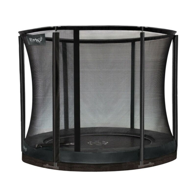 Etan - SOLO TRAMPOLINO Tappeto elastico interrato rotondo 244cm - grigio. Rete extra forte e bordo con doppia imbottitura