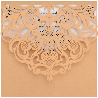 10pcs Pearl carta floreale Invito portabiglietti Invito per matrimonio festa di compleanno anniversario