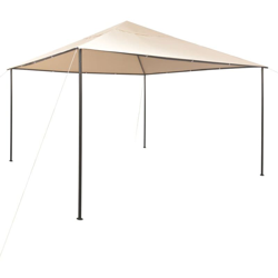 Gazebo Padiglione Tenda Tettoia 4x4 m Acciaio Beige - Beige - Youthup en oferta
