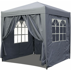 Gazebo Pop-Up 2 x 2 m Fumè con 4 fianchi Easy fastening con 2 cerniere precio