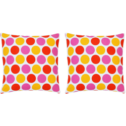 Cuscini 2 pz con Stampa Multicolori 40x40 cm in Cotone - Multicolore - Youthup precio