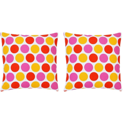 Cuscini 2 pz con Stampa Multicolori 40x40 cm in Cotone - Multicolore - Youthup