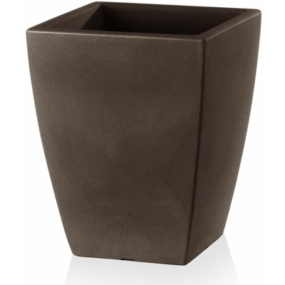 Vaso Quadro Veneto Essential in resina per fiori e piante da esterno e giardino. -35 cm / Bronzo