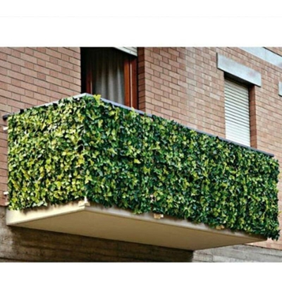 Siepe Artificiale Sintetica 1 x 3 metri Rotolo Anticaduta Rete foglie Edera