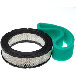 vhbw set di filtri (filtro di carta, filtro in spugna) compatibile con Briggs & Stratton Vanguard 543477-0115-E1 motore per trattorino tagliaerba en oferta